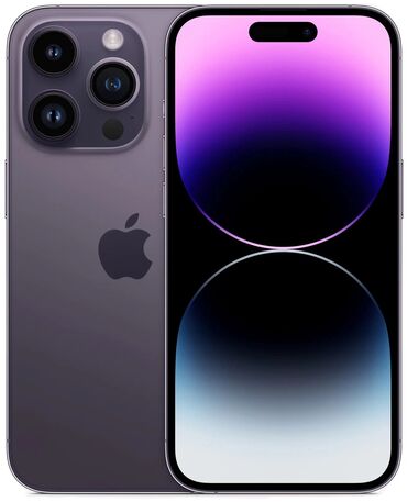 айфоны 14 про: IPhone 14 Pro, Колдонулган, 256 ГБ, Deep Purple, Куту, 79 %