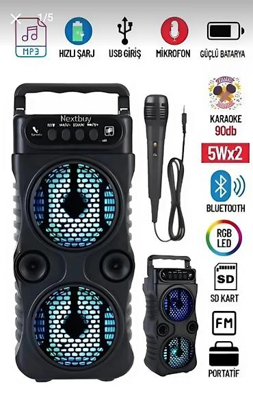 qus səsləri mp3 yuklə: Nextbuy portativ Bluetooth karaoke akustik sistemi - Güclü batareya — 1