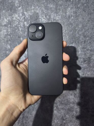 Apple iPhone: IPhone 15, 128 ГБ, Черный, Чехол, Кабель, Коробка, 95 %