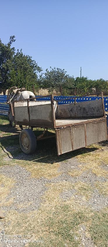 masin satis sayti: At arabası və qoşqu dəsti - İki təkərli, yarımörtülü taxta bortlu — 1