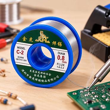 Qalay C-2 /0.8mm Peşəkar Lehim Tel (Qalay) C-2 – 0.8mm Elektronika və