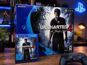 ps4 aksesuar: Sony PlayStation 4 Slim “Uncharted 4: A Thief’s End” bundle üzərimdə — 3