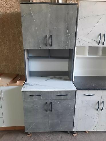 silver kitchen: Кухонный шкаф, Новый, Напольный, Без мойки, ЛДСП — 9