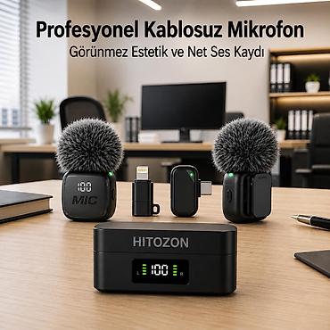 dji mikrofon: Whatsappa yazın yanlız Avtomatik Səsboğucu, Portativ Rəqəmsal Ekranlı — 1