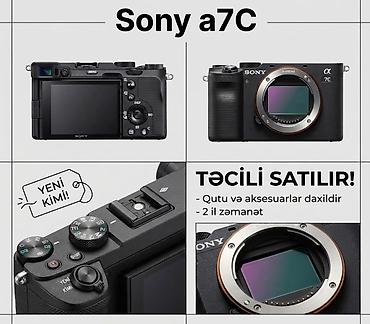 plastation 3: Sony a7C – Tam kadr gücü kompakt gövdədə • 24.2 MP Full‑Frame Exmor R — 1
