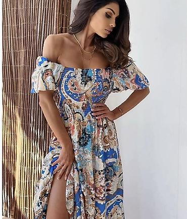 tri cetvrt helanke: Boho maxi haljina sa raskošnim printom
1900 din
S M L — 3