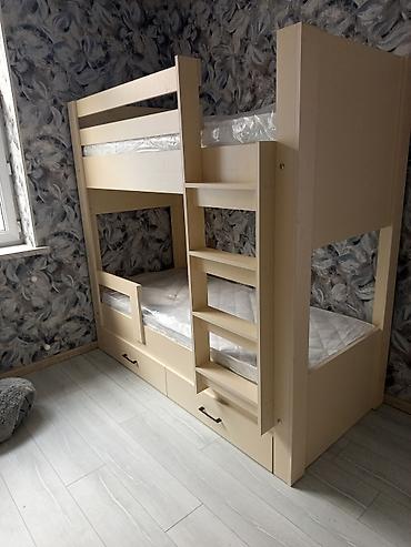 Oğlan və qız üçün, Yeni, Çarpayı, Matrassız, Siyirməli, Taxta