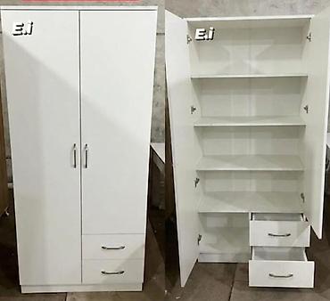 skaf paltar: Ağ rəngli çoxfunksiyalı şkaf - Material: laminat/MDFlam səth, hamar — 1