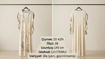 Qadın geyimləri: Gündəlik don, Maksi, M — 1