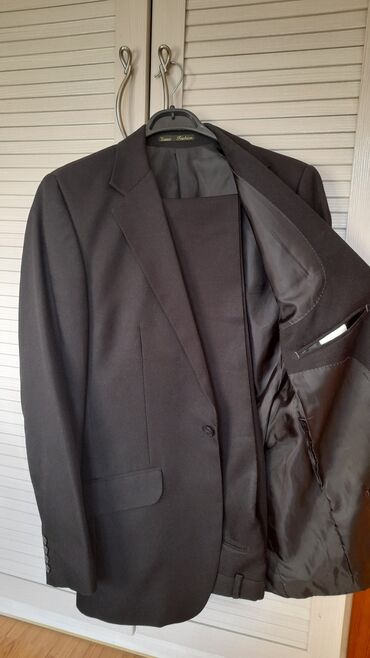 мужская одежда классика: Костюм M (EU 38), цвет - Черный