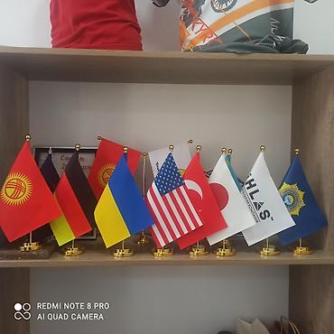 конусный флаг: Декоративный настольный флаг, подходящий для украшения офисных — 3