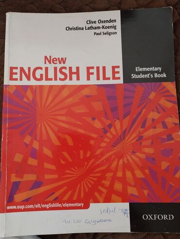 new english file qiymeti: English Fıle kitabı çox seliqelidir.problemi yoxdur.4 azn