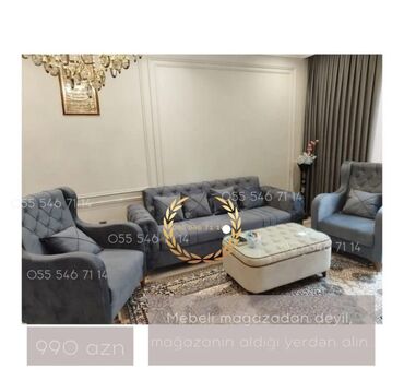 Uşaq və gənc otağı üçün dəstlər: Yeni, Divan, 2 kreslo