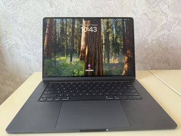 кронштейн для монитора: Ноутбук, Apple, 16 ГБ ОЗУ, Apple M3, 15 ", Б/у, Для несложных задач, память SSD