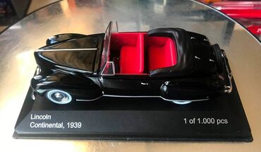 Avtomobil modelləri: Коллекционная модель Lincoln Continental black 1939 Limited Edition — 9