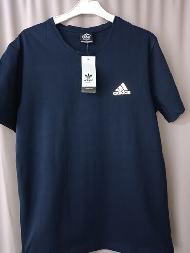 удлиненная футболка мужская: Футболка S (EU 36), M (EU 38), L (EU 40), цвет - Синий