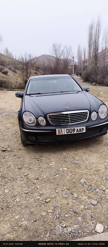 мтз ош: Mercedes-Benz E-Class: 2002 г., 2.7 л, Кол менен иштөөчү, Дизель, Седан — 2