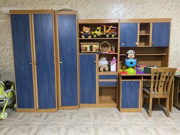 Детская мебель: Детский гарнитур, цвет - Синий