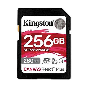 256 ssd: Kingston Canvas React Plus V60 256GB SDXC UHS-II U3 Yaddaş Kartı — 1