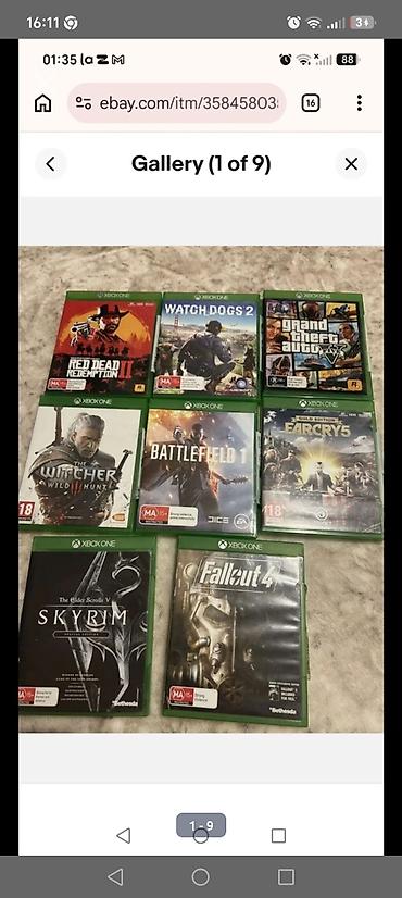 p4 disk: Xbox One/X üçün fiziki disk oyun paketi Daxildir (7 ədəd): - Red Dead — 10