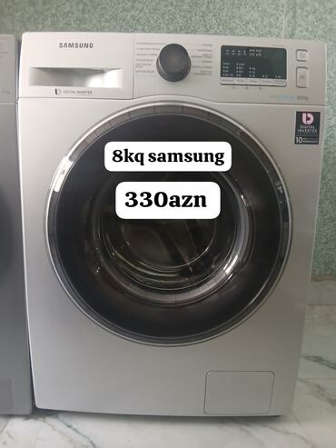 Paltaryuyan maşınlar: Paltaryuyan maşın Samsung, 8 kq, İşlənmiş, Qurutma var, Ünvandan götürmə, Ödənişli çatdırılma