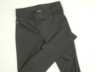 Ubrania damskie: Spodnie materiałowe damskie, Black, rozmiar M