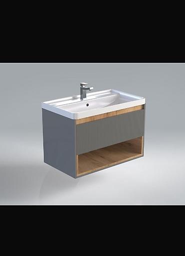 Тумбы для ванны: Тумба для ванны, С раковиной, Другой материал — 5