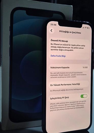 телефоны в бишкеке бу: IPhone 12, 128 ГБ, Синий — 1