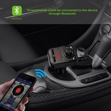 Auto oprema: V2 - Handsfree FM Bluetooth Auto Car Kit USB punjač MP3 Bežični — 11