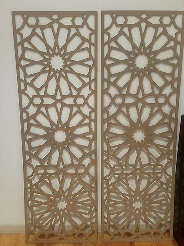 divar peci: Dekorativ MDF panellər – lazer kəsim, islam/şərq ornamentli - — 2