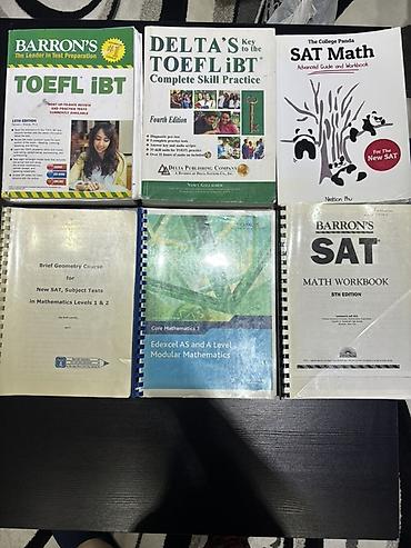 Tədris ədəbiyyatı: İmtahana hazırlıq kitabları dəsti Tərkib: - Barron’s TOEFL iBT (15th — 1