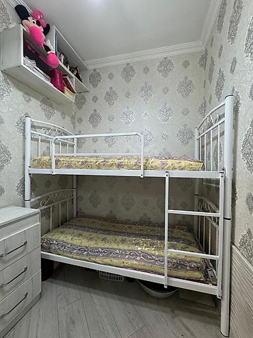 dəmir kravat: Yenidir Metal iki mərtəbəli çarpayı - Material: ağ rəngli möhkəm — 1