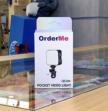 ring light: Это портативный светодиодный видеосвет OrderMe AY-49D.Назначение — 1