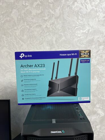 Модемы и сетевое оборудование: НОВЫЙ РОУТЕР Tp-link archer ax23 Скорость Wi-Fi: до 1201 Мбит/с (5