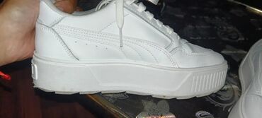 Women's Sneakers and athletic shoes: Puma ženske patike – bele kožne sneakers - Model sa podignutim — 9