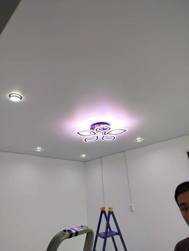 Натяжной потолок: Натяжной потолок Глянцевое, Матовое, 3D потолки Гарантия, Бесплатная консультация, Бесплатный замер — 11
