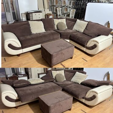 Masa və oturacaq dəstləri: Künc divan, İşlənmiş, Açılan, Bazalı