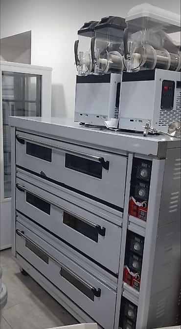 Professional sobalar: Elektrik soba, Pizza, Çörək, Şirniyyat üçün, 3 mərtəbəli, Yeni — 2