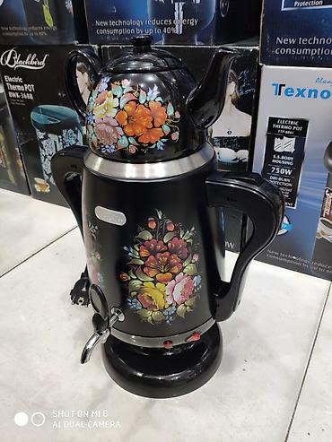 Samovarlar: Elektrik samovar Vegastar 4litr su 800 ml cay tutumlu 1850 watt — 3