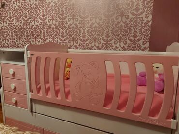 Uşaq və gənc otağı üçün dəstlər: Qız üçün, Yeni, Beşik, Matras ilə, Yellənmə mexanizm ilə