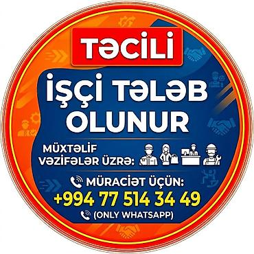 Təhsil, elm: Təcili işçi axtarışı – müxtəlif vəzifələr üzrə. İş sahələri/rol — 1