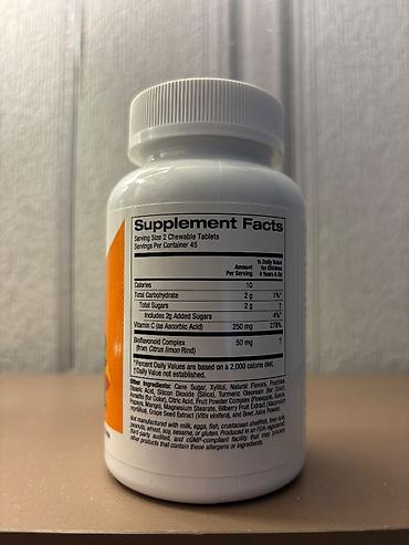 c vitamini tablet: California Gold Nutrition KIDS – çeynənən Vitamin C (portağal dadlı) — 2