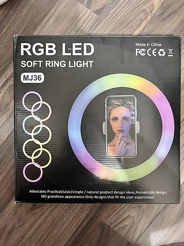 кольцовая лампа: Кольцевая лампа RGB LED MJ36 (Soft Ring Light) - Диаметр кольца — 2