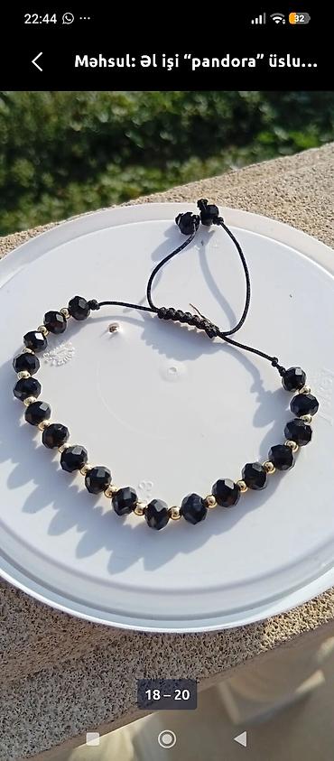toxunma qolbaq: Məhsul: Əl işi “pandora” üslubunda bilərziklər - Material: cilalanmış — 4