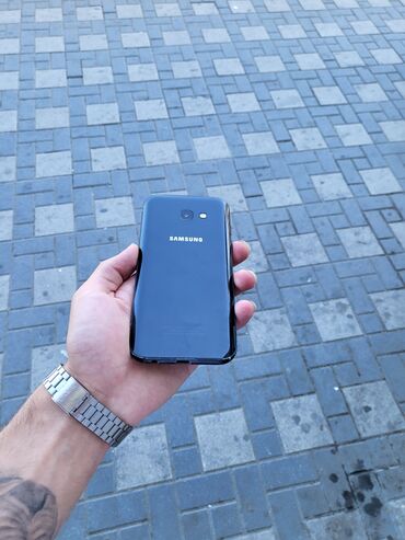 Samsung: Samsung Galaxy A5 2017, 32 GB, rəng - Qara, Düyməli, Barmaq izi