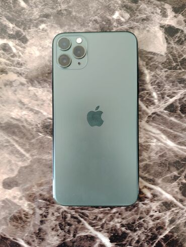 iphone 11 pro qeydiyyat qiymeti: IPhone 11 Pro Max, 256 GB, Matte Midnight Green, Simsiz şarj, Face ID, Sənədlərlə