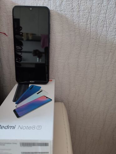 işlənmiş telefonlar redmi: Xiaomi Redmi Note 8T, 64 ГБ, цвет - Черный