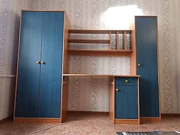 study table: Детская гарнитура, Б/у, Для мальчика, цвет - Синий, Самовывоз — 1