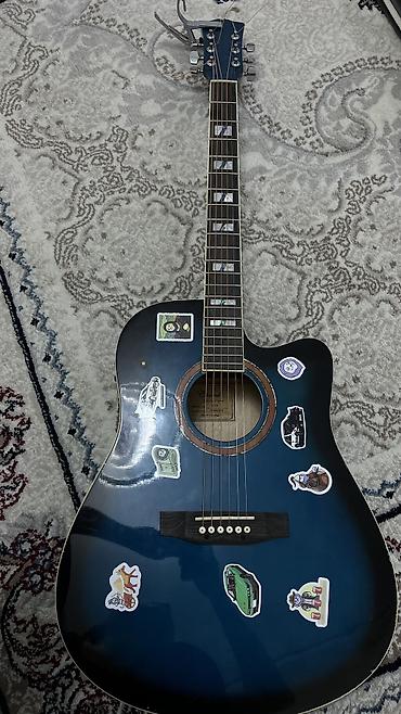 Гитары: Электроакустическая гитара с вырезом (cutaway), цвет – синий градиент — 3