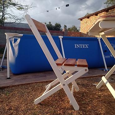 foldable table: Раскладной столик для дачи и не только из дерева, полностью выполнен — 6